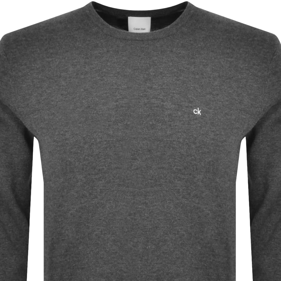 Calvin Klein Cotton Silk Blend Jumper Grey male Large